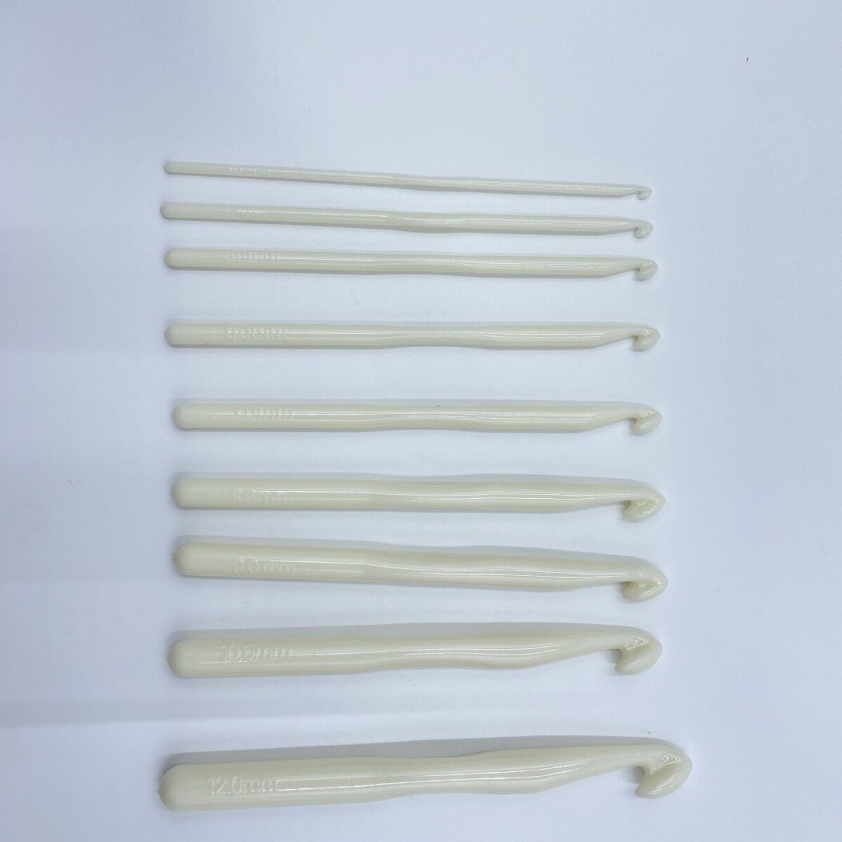 White acrylic crochet plastic lace lace needle DIY knitting tool plastic crochet 100pcs