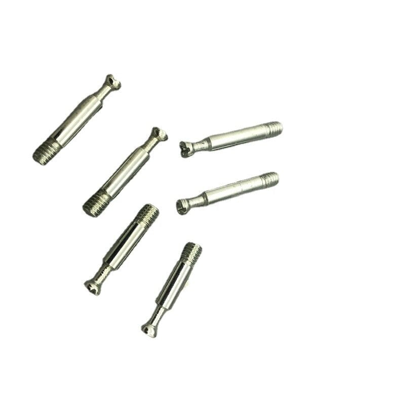 Huisheng factory direct three-in-one connecting rod machine silk tooth iron rod connector self-tapping Rod furniture fastener 500pcs