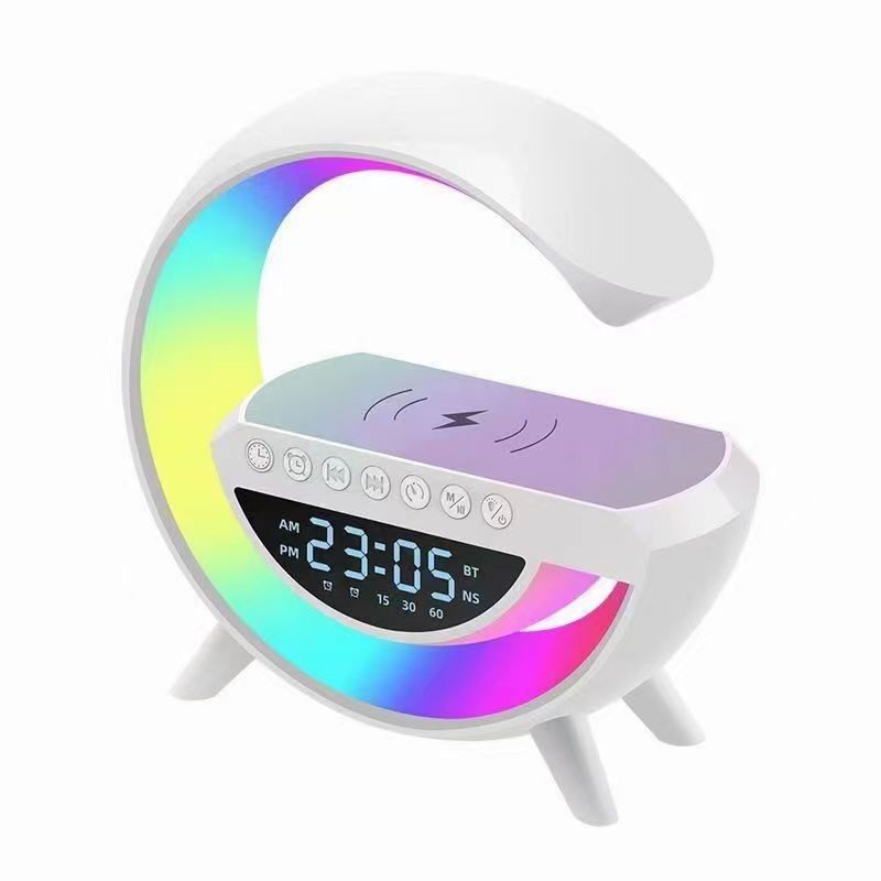Bluetooth speaker, wireless charging, multi-functional, high-appearance value, night light, clock, birthday lamp, atmosphere sound system
