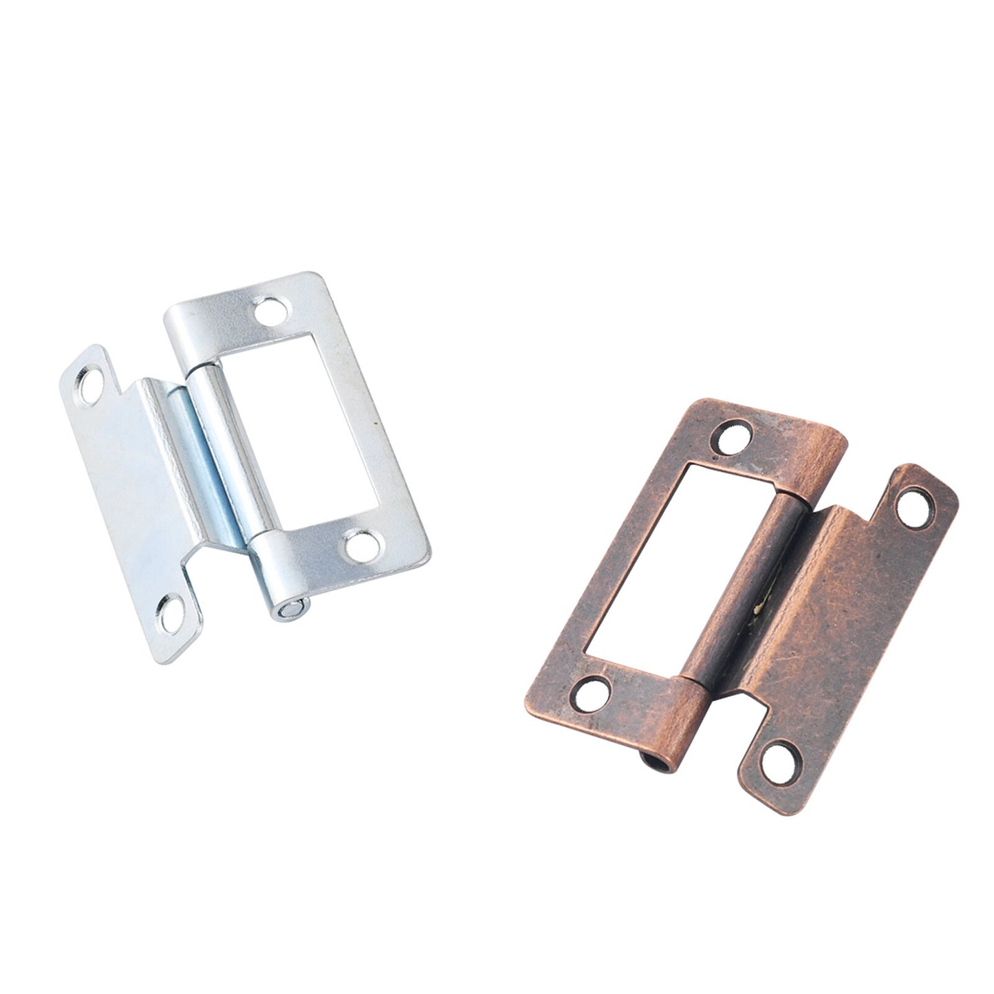 Blue Zinc White Female Hinge Indoor Door and Window Cabinet Hardware Iron Loose Leaf Bearing Silent Cabinet Door Hinge Iron Material 50pcs