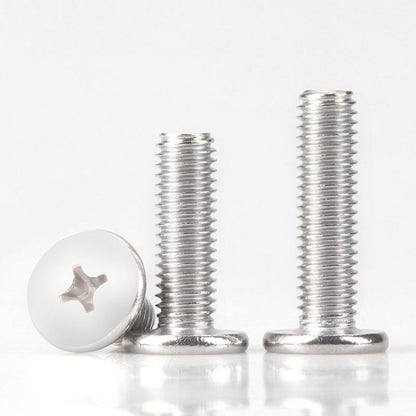 Ultra Thin Pan Head Self Tapping M1.4 M2 M3 Laptop Cross Flat Head Screws 304 Stainless Steel Metric 100pcs