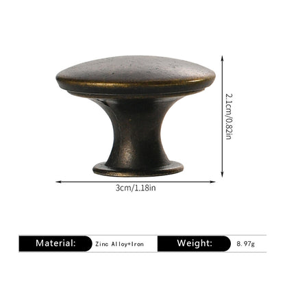 Simple Matte Black Round Flat Head Small Handle. Single Hole Hollow Cabinet Door Handle Decorative Accessories 100pcs