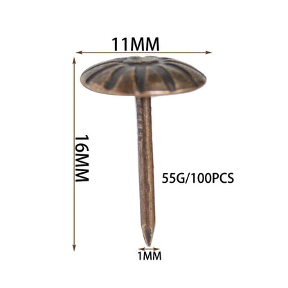 11*16mm thick chrysanthemum bubble nail sofa cabinet antique bronze nail chrysanthemum bubble nail hardware round soft