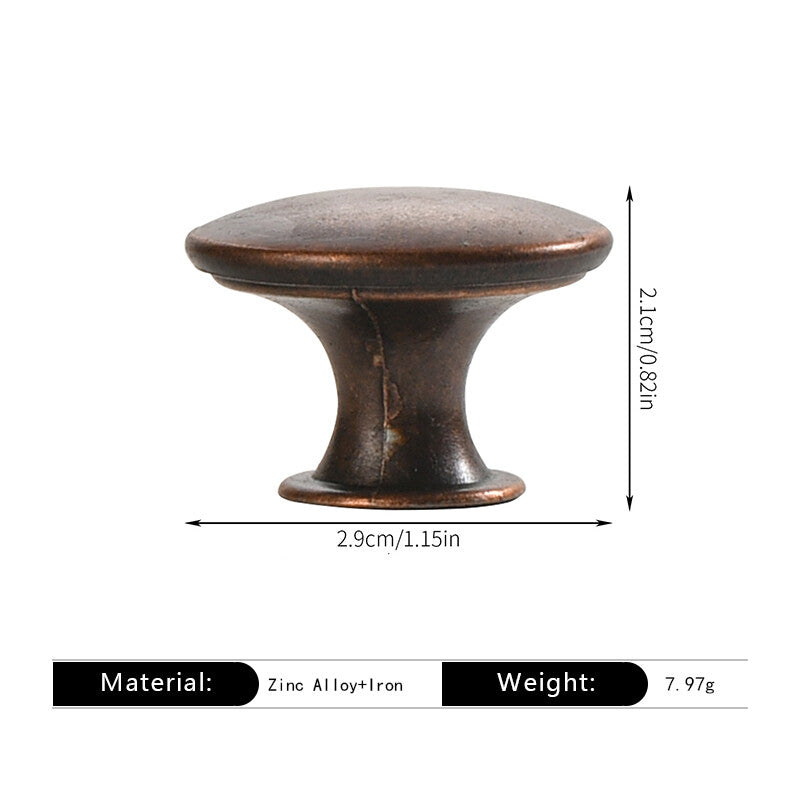 Simple Matte Black Round Flat Head Small Handle. Single Hole Hollow Cabinet Door Handle Decorative Accessories 100pcs