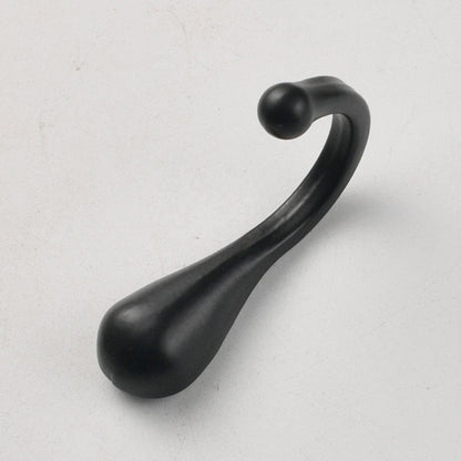 Teardrop-Shaped Solid Zinc Alloy Single Coat Hooks - Home/Bathroom Hardware - for Clothing & Wardrobes 100pcs
