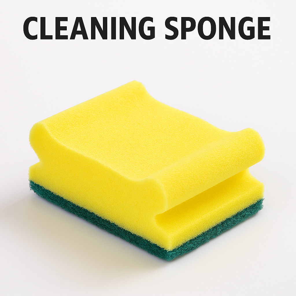 Heavy Duty Scrub Sponge Cleaning Pad Kitchen Scouring Sponge Brush Double Layer Dish Washing Foam Cleaner for Home Use
