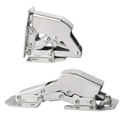 4 Inch Iron Hydraulic Soft Close Concealed Hinge 90 Degree for Kitchen Cabinet Door Invisible Frog Hinges Furniture Hardware 60pcs