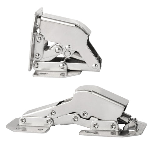 4 Inch Iron Hydraulic Soft Close Concealed Hinge 90 Degree for Kitchen Cabinet Door Invisible Frog Hinges Furniture Hardware 60pcs
