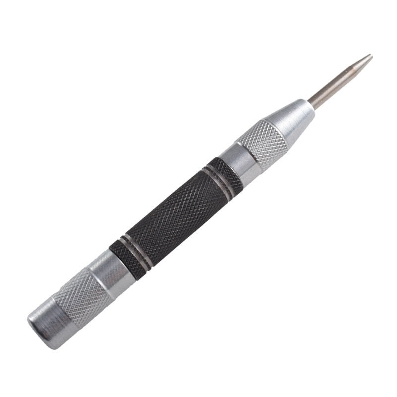 Silver Black Automatic Center Punch Emergency Window Breaker High Hardness Manual Punching Tool Metal Positioning Center Punch 10pcs