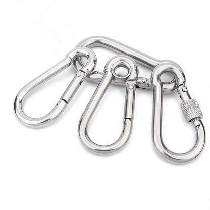 Real Stainless Steel 316 Hardware Rigging Snap Hook with Screw DIN Boat Accessories for Sun Shade Sail 10pcs