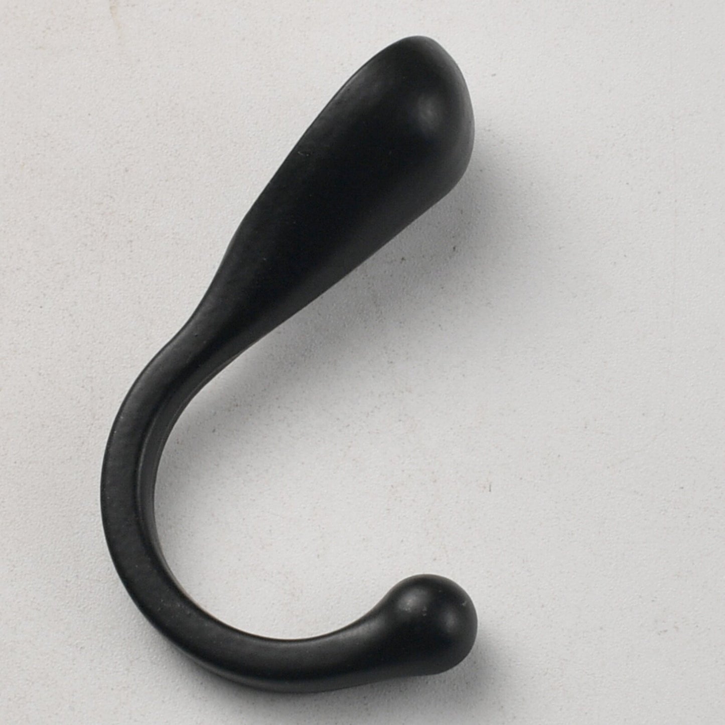 Teardrop-Shaped Solid Zinc Alloy Single Coat Hooks - Home/Bathroom Hardware - for Clothing & Wardrobes 100pcs