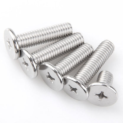 Ultra Thin Pan Head Self Tapping M1.4 M2 M3 Laptop Cross Flat Head Screws 304 Stainless Steel Metric 100pcs