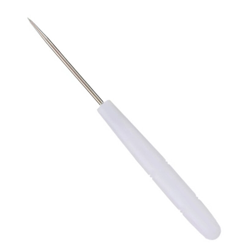 Plastic handle awl stone plastic handle straight-through hand sewing leather art diy tool 100pcs
