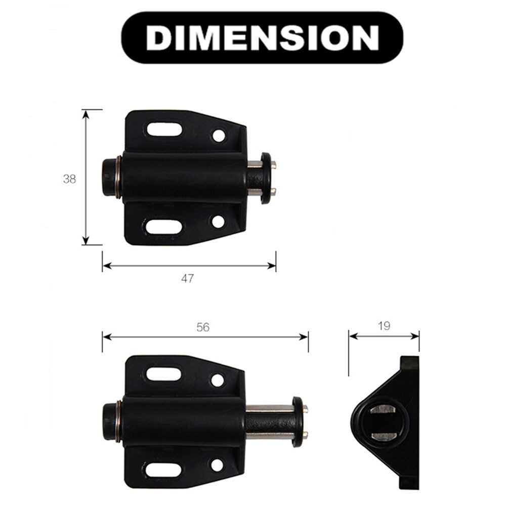 Cabinet Magnets for Kitchen. Closet. Cupboard and Furniture Door Closure. Closer.Push to Open Door Magnetic Catch and Latch 3pcs