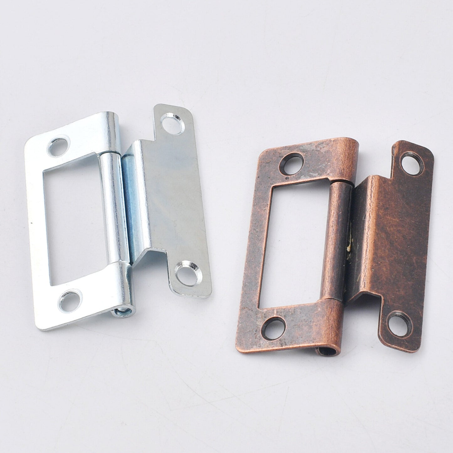 Blue Zinc White Female Hinge Indoor Door and Window Cabinet Hardware Iron Loose Leaf Bearing Silent Cabinet Door Hinge Iron Material 50pcs