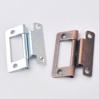 Blue Zinc White Female Hinge Indoor Door and Window Cabinet Hardware Iron Loose Leaf Bearing Silent Cabinet Door Hinge Iron Material 50pcs