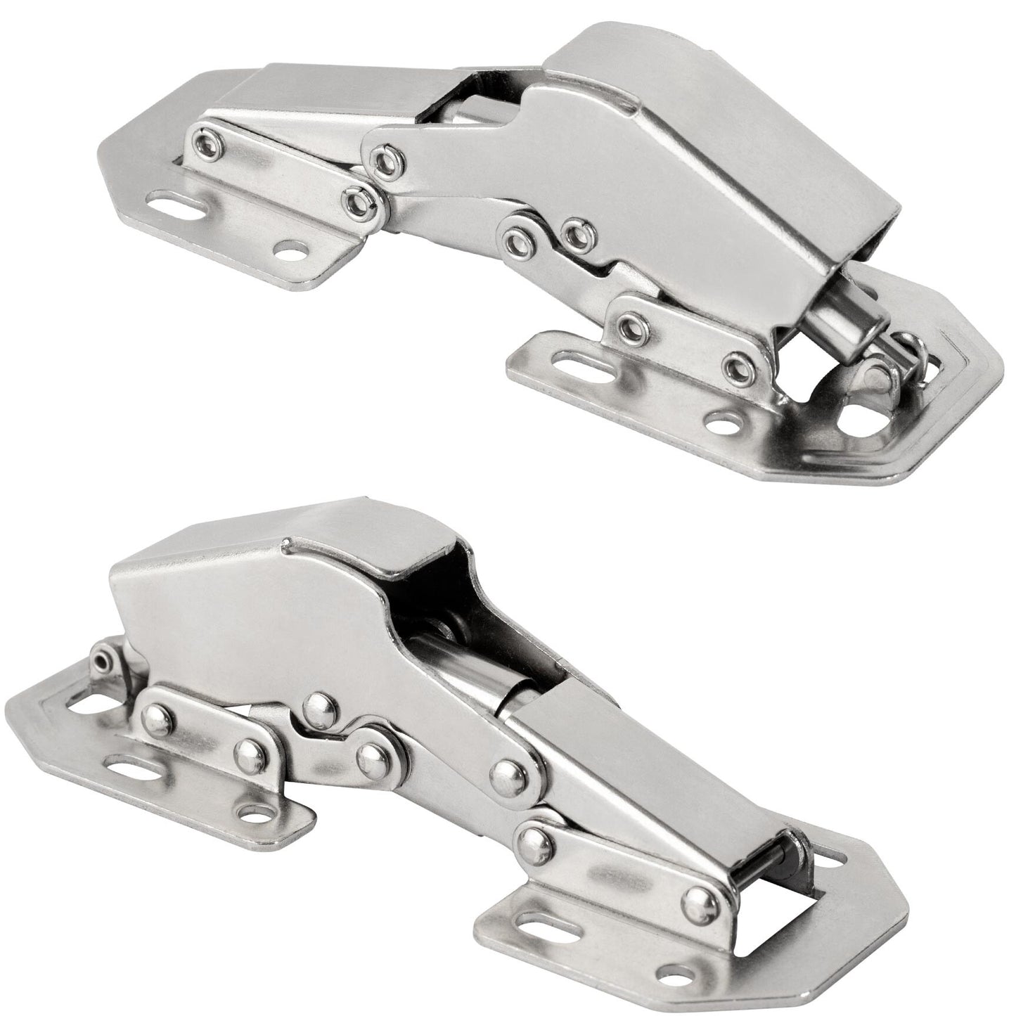 4 Inch Iron Hydraulic Soft Close Concealed Hinge 90 Degree for Kitchen Cabinet Door Invisible Frog Hinges Furniture Hardware 60pcs