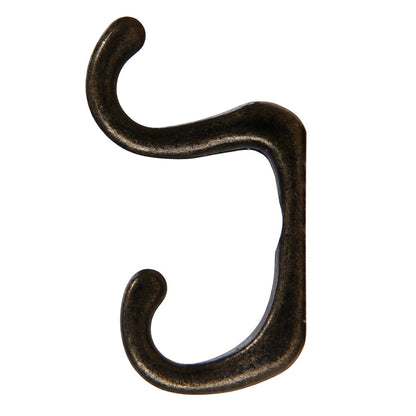 Antique Bronze Zinc Alloy Small Hanging Hooks Vintage Mini Metal Double Hooks Jewelry Display Rack Hanging Hook Necklace Holder 100pcs