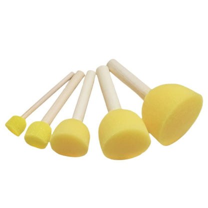 Cross-border painting sponge seal art painting graffiti tools kindergarten children DIY rubbings sponge brush 100pcs