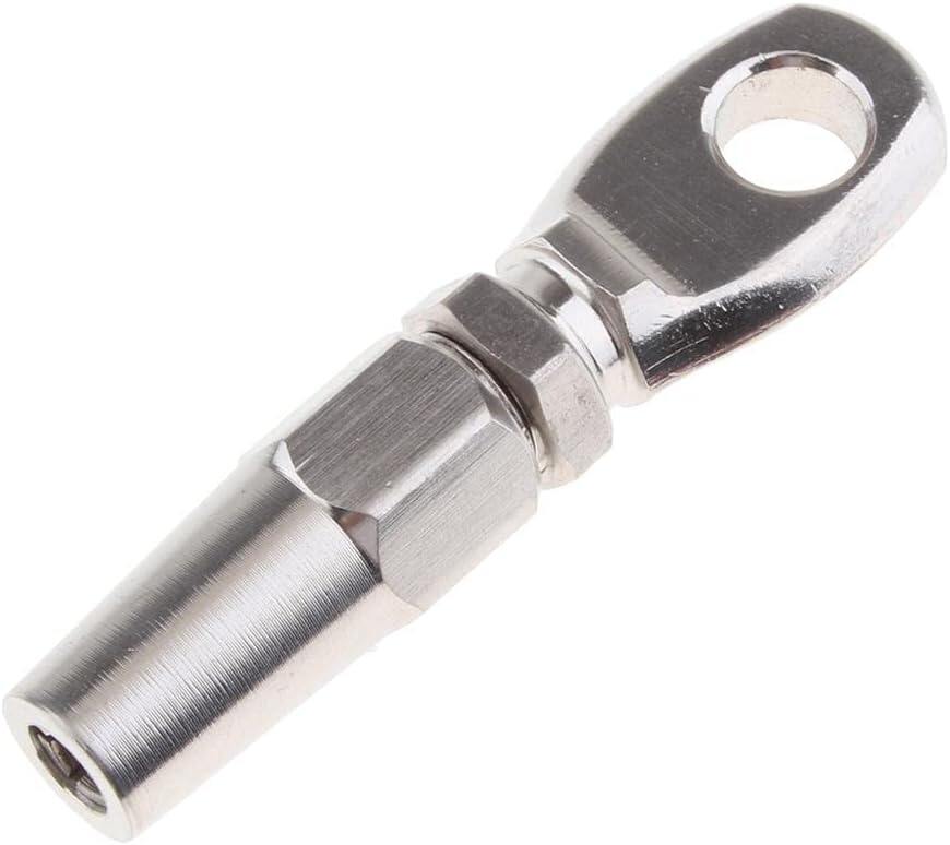Marine Grade 316 Stainless Steel Swageless Eye Terminal Wire Cable Rope DIY Fitting Rigging Hardware Balustrade Kit 50pcs