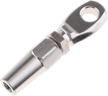 Marine Grade 316 Stainless Steel Swageless Eye Terminal Wire Cable Rope DIY Fitting Rigging Hardware Balustrade Kit 50pcs