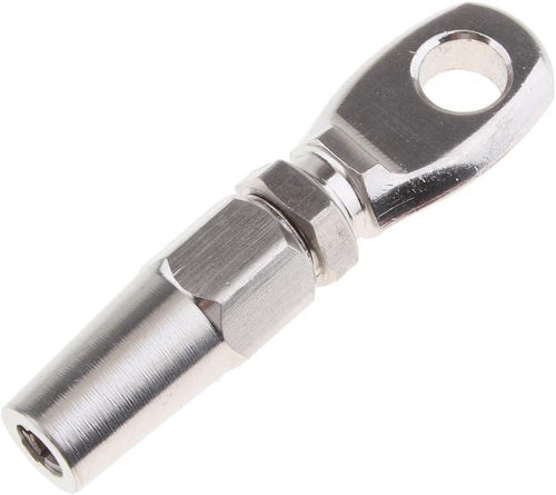Marine Grade 316 Stainless Steel Swageless Eye Terminal Wire Cable Rope DIY Fitting Rigging Hardware Balustrade Kit 50pcs