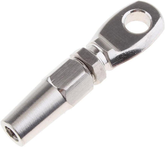 Marine Grade 316 Stainless Steel Swageless Eye Terminal Wire Cable Rope DIY Fitting Rigging Hardware Balustrade Kit 50pcs