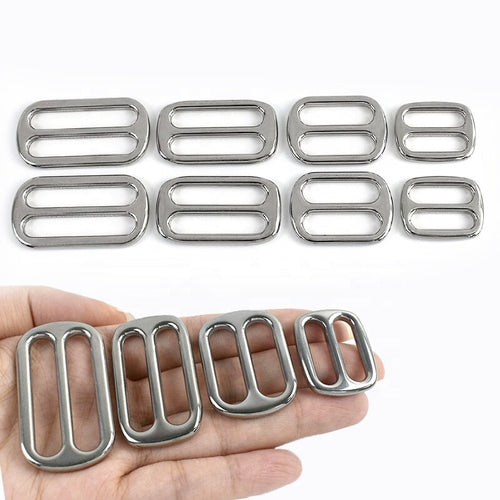 Deepeeel XP139 Tri-Glide Buckles 304 Stainless Steel Adjustable Fashion Classic Bag Hardware Accessories for Shoulder Bags Strap 30pcs