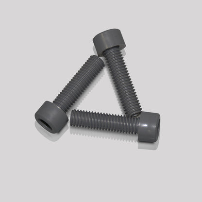 Plastic Book Binding Screws Black Plastic Male and Female Screws Chicago Screws 100pcs