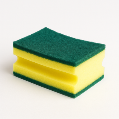 Heavy Duty Scrub Sponge Cleaning Pad Kitchen Scouring Sponge Brush Double Layer Dish Washing Foam Cleaner for Home Use