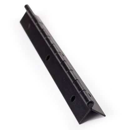 6 Inch Piano Hinge Continuous Hidden Concealed Black Iron Steel Economical Offset Small Single Wrap Piano Hinges