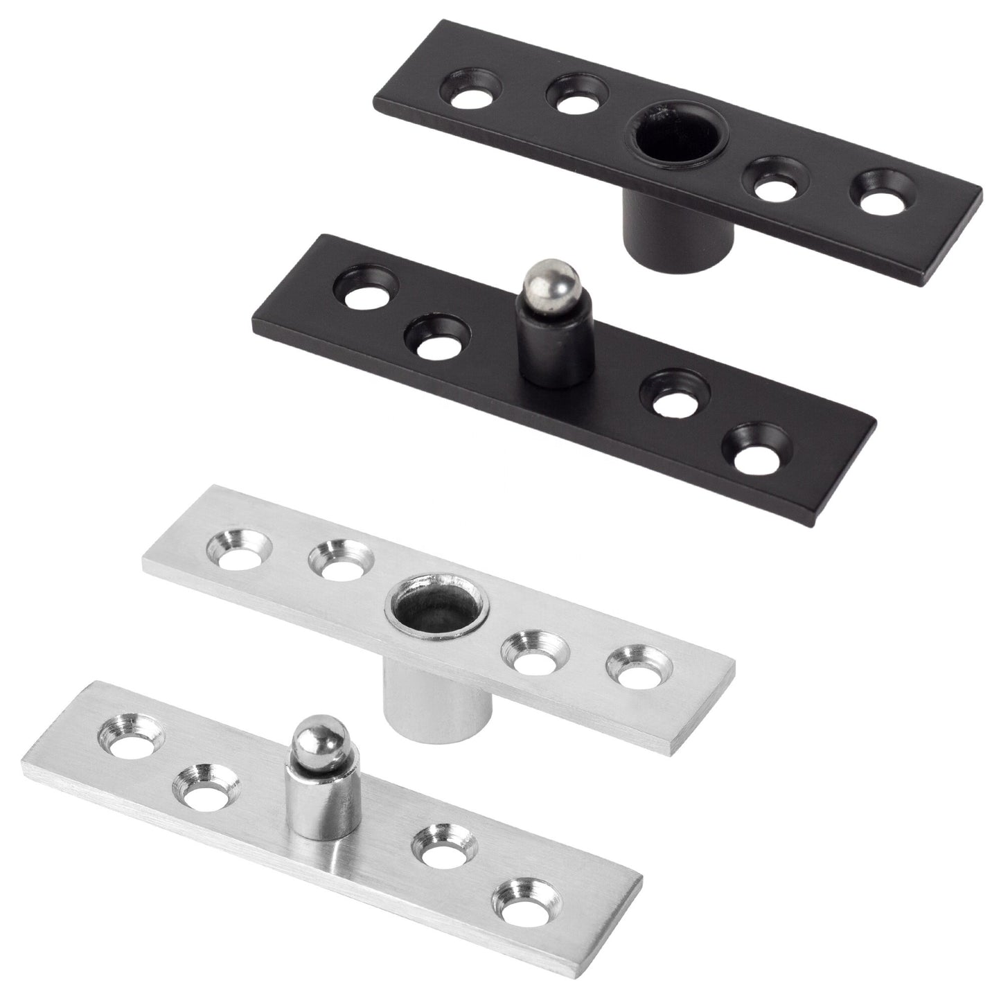 Stainless Steel Heavy Duty 360 Degree Rotating Hidden Hinges for Furniture Cabinet Cupboard Wooden Doors Pivot Concealed Hinge 20pcs
