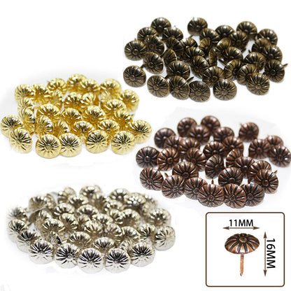 11*16mm thick chrysanthemum bubble nail sofa cabinet antique bronze nail chrysanthemum bubble nail hardware round soft