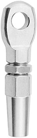 Marine Grade 316 Stainless Steel Swageless Eye Terminal Wire Cable Rope DIY Fitting Rigging Hardware Balustrade Kit 50pcs