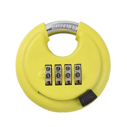 ANLI American 4-Digit Combination Disc Stainless Steel Padlock Anti-Cutting Zinc Alloy Padlock 10pcs