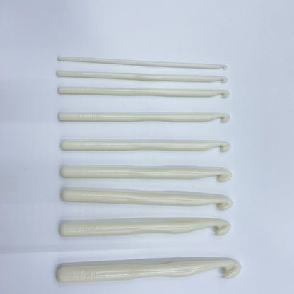 White acrylic crochet plastic lace lace needle DIY knitting tool plastic crochet 100pcs