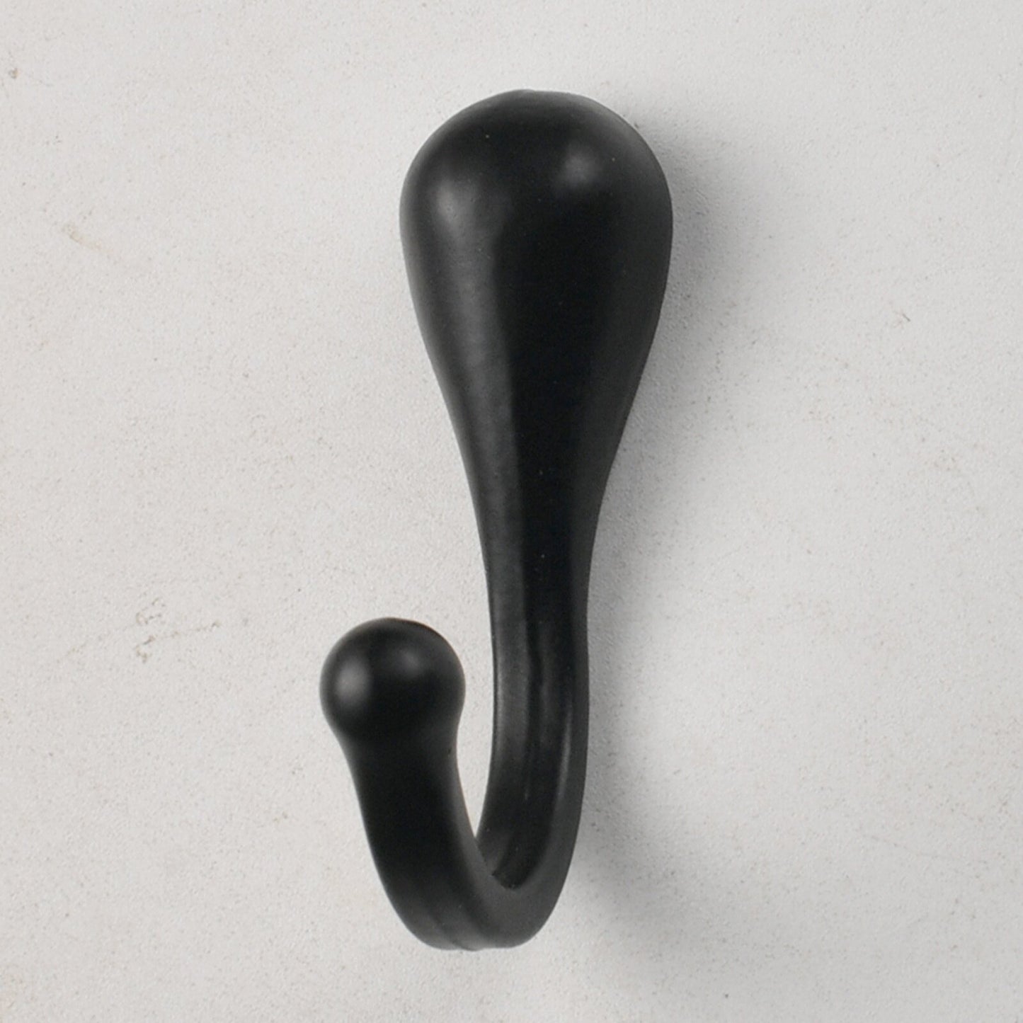 Teardrop-Shaped Solid Zinc Alloy Single Coat Hooks - Home/Bathroom Hardware - for Clothing & Wardrobes 100pcs