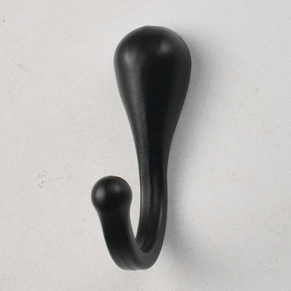 Teardrop-Shaped Solid Zinc Alloy Single Coat Hooks - Home/Bathroom Hardware - for Clothing & Wardrobes 100pcs