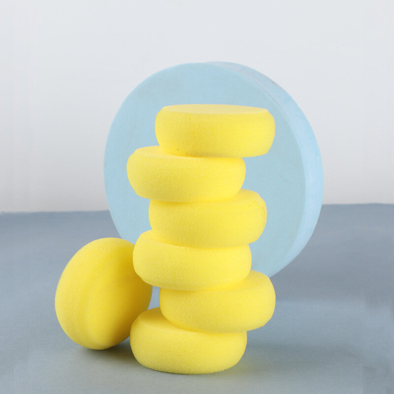 Round sponge seal Super absorbent sponge brush art painting diy tool gouache watercolor graffiti painting 100pcs