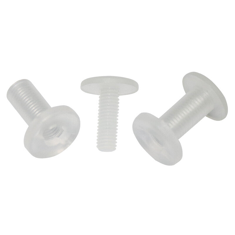 Plastic Book Binding Screws Black Plastic Male and Female Screws Chicago Screws 100pcs