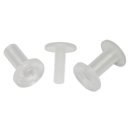 Plastic Book Binding Screws Black Plastic Male and Female Screws Chicago Screws 100pcs