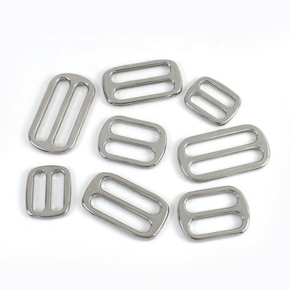 Deepeeel XP139 Tri-Glide Buckles 304 Stainless Steel Adjustable Fashion Classic Bag Hardware Accessories for Shoulder Bags Strap 30pcs