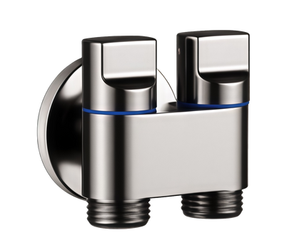 KAWAL G1/2 Double Outlet Mini Angle Valve Zinc-alloy Multi-Function Water Stop Durable High Quality Hot Sale Bath Hardware Sets 30pcs