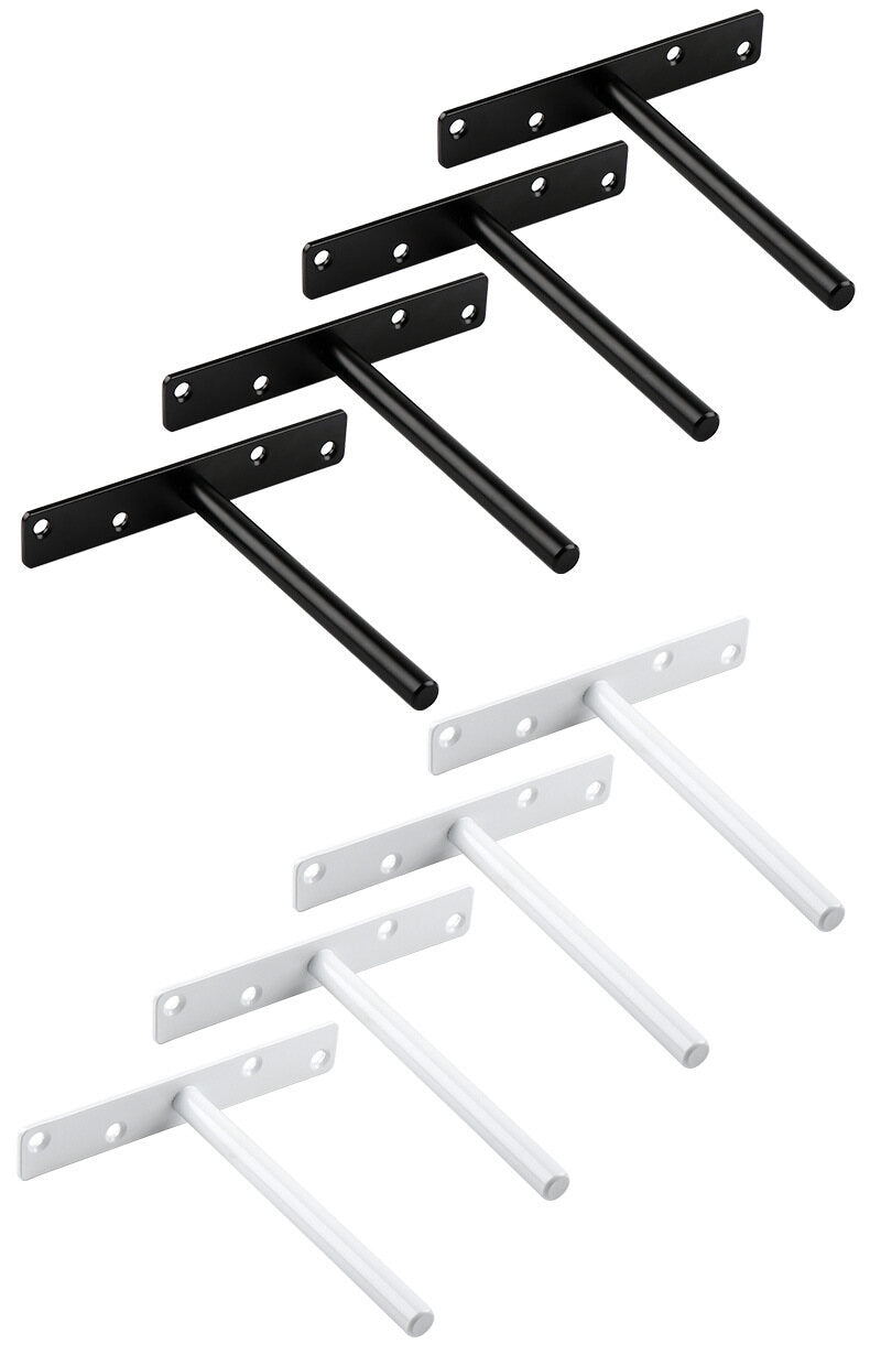 Metal Floating Shelf Brackets Nail-Fixed-Invisible Wall Mounted Hidden Partition Blind Shelf Supports Wooden Shelves Home Decor 50pcs