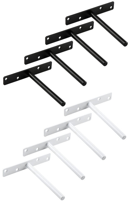 Metal Floating Shelf Brackets Nail-Fixed-Invisible Wall Mounted Hidden Partition Blind Shelf Supports Wooden Shelves Home Decor 50pcs