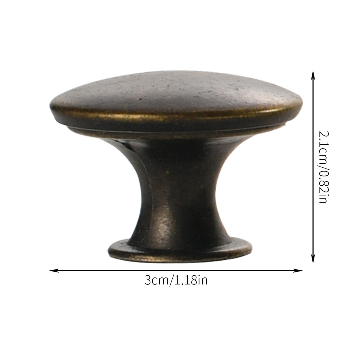 Simple Matte Black Round Flat Head Small Handle. Single Hole Hollow Cabinet Door Handle Decorative Accessories 100pcs
