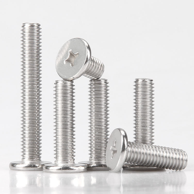 Ultra Thin Pan Head Self Tapping M1.4 M2 M3 Laptop Cross Flat Head Screws 304 Stainless Steel Metric 100pcs