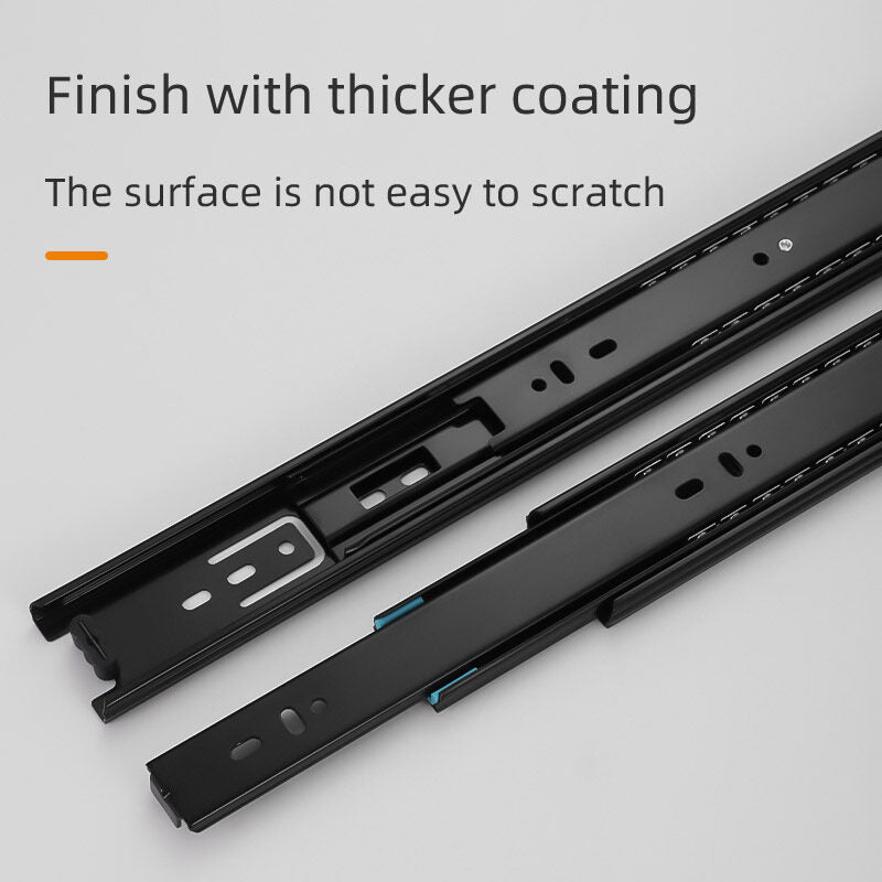 Furniture Hardware Kitchen Cabinet Drawer Slider Soft Close Sliding Drawer Channel Full Extension Ball Bearing Drawer Slides 100pcs