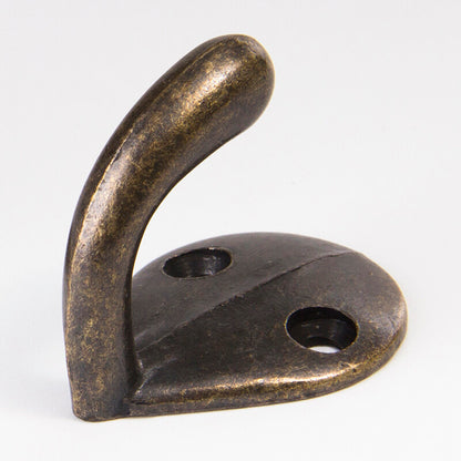 Antique Bronze Zinc Alloy Hanging Hook Bathroom Metal Hooks for Clothes Robe Toiletry Bag Towel Wardrobe Door Hanger for Hats 100pcs