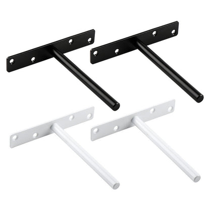 Metal Floating Shelf Brackets Nail-Fixed-Invisible Wall Mounted Hidden Partition Blind Shelf Supports Wooden Shelves Home Decor 50pcs